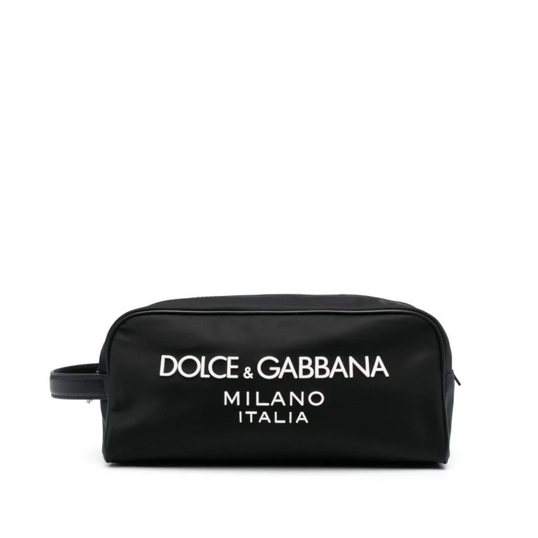 Czarna Kosmetyczka z Logo Dolce & Gabbana