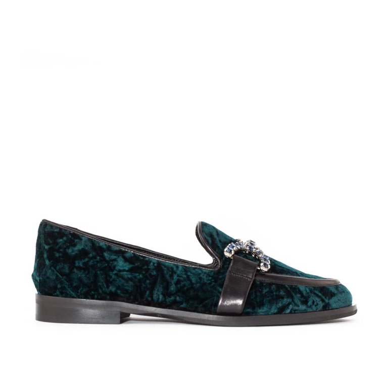 Zielony Velvet Joy Loafer Roberto Festa