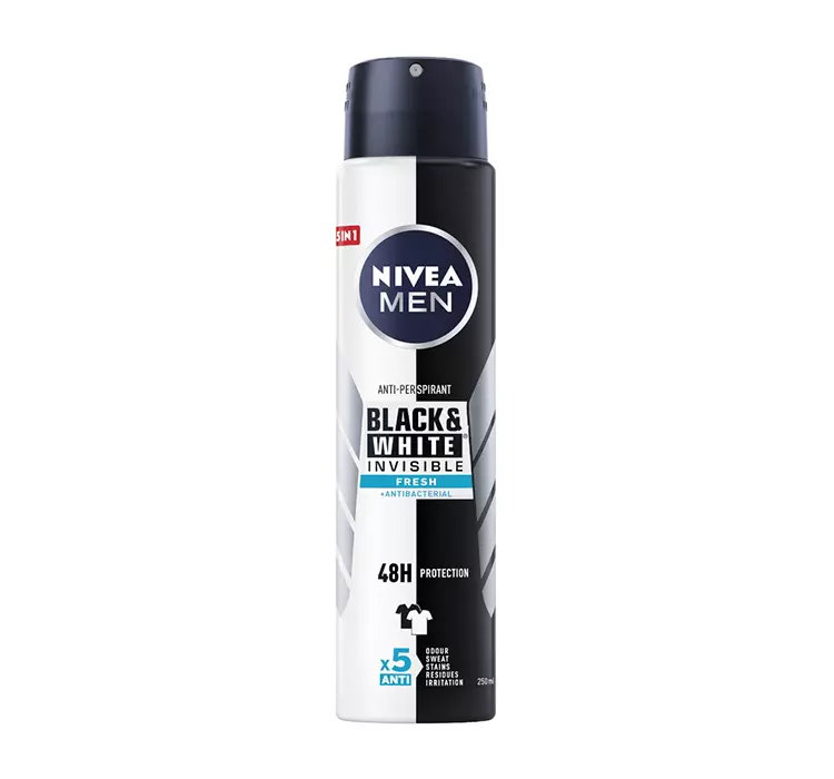 NIVEA MEN BLACK&WHITE INVISIBLE FRESH ANTYPERSPIRANT SPRAY 250ML