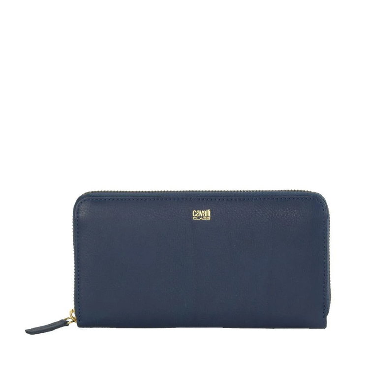 Blue Calfskin Wallet Cavalli Class