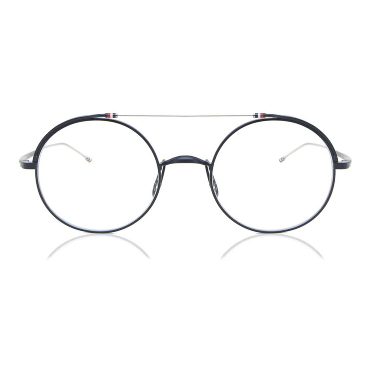 Navy/Srebrne Okulary Okrągłe Tbx910-41-03 Thom Browne