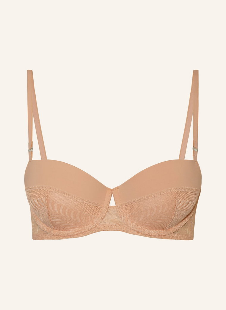 Calvin Klein Biustonosz Balkonetka Minimalist Lace beige