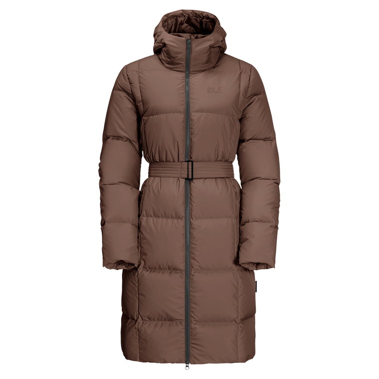 Płaszcz puchowy damski Jack Wolfskin FROZEN LAKE COAT W hazelnut brown - M