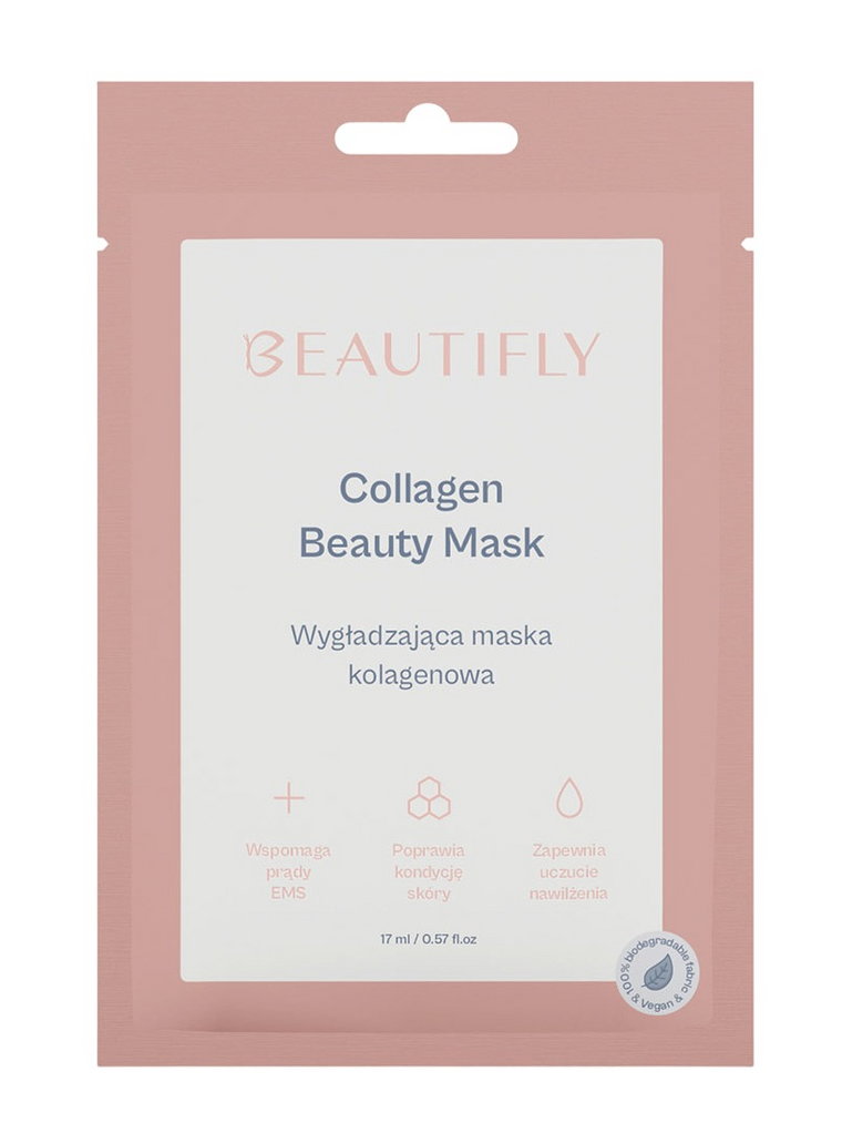 Beautifly Collagen Beauty Mask - Wygładzająca Maska kolagenowa w płachcie 1 szt.