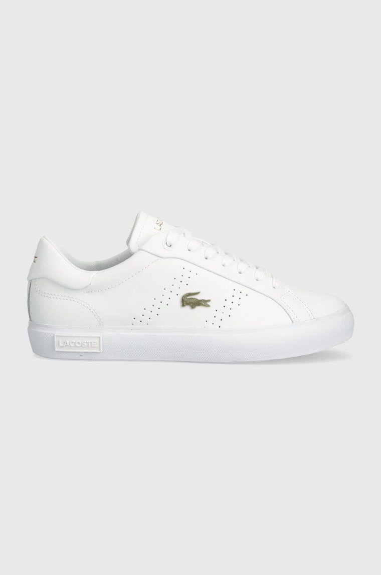 Lacoste sneakersy skórzane Powercourt 2.0 Leather kolor biały 47SFA0072