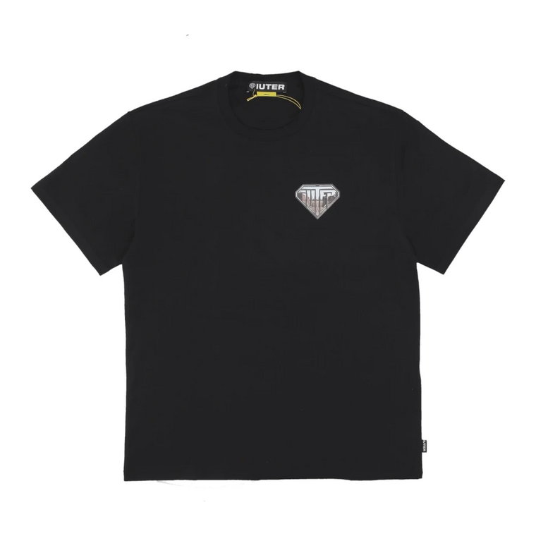 Czarna Koszulka z Logo Streetwear Iuter