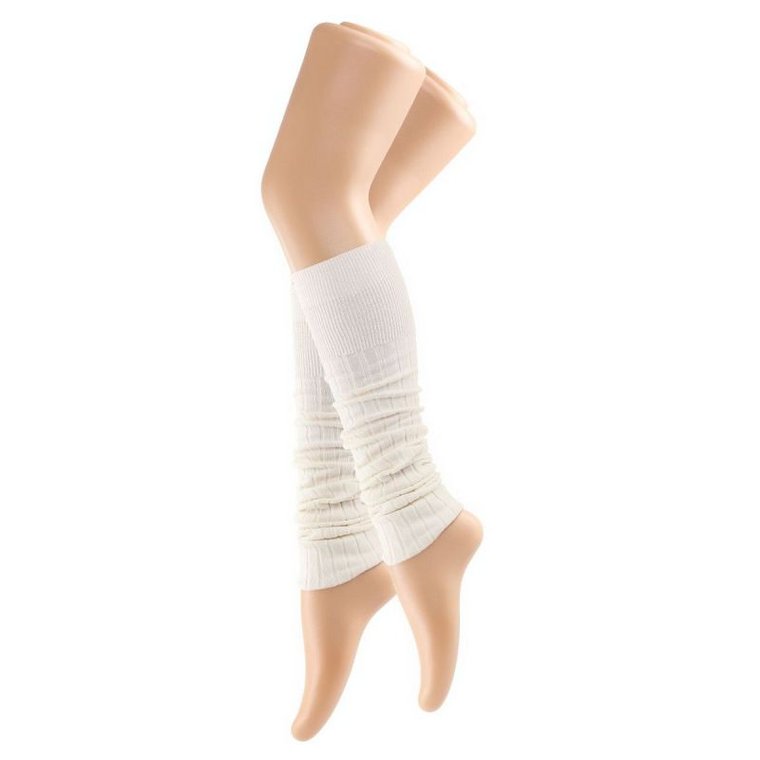 Getry BAWEŁNIANE leg warmers, do tańca, gimnastyki, na co dzień Rozmiar Uni Kolor Ecru