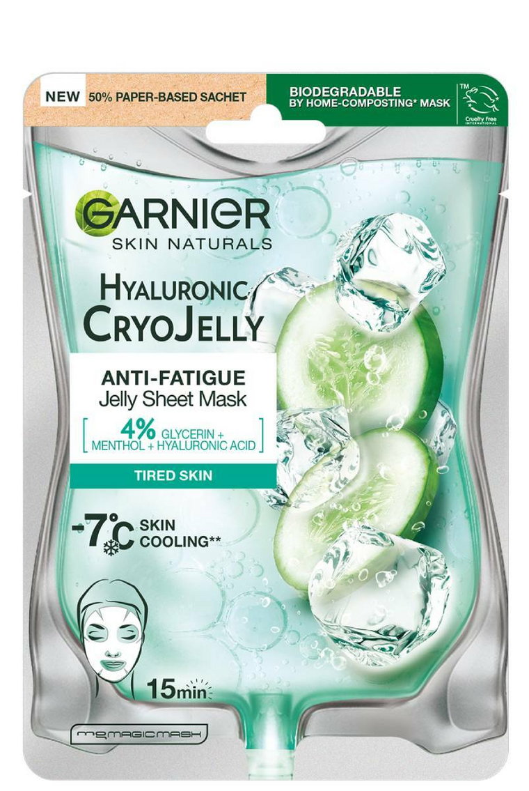 Garnier Skin Naturals Hyaluronic Cryo Jelly Maska na tkaninie na twarz 27g
