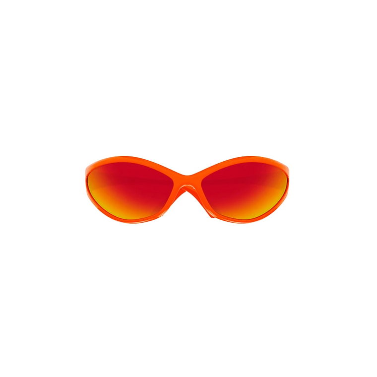 Czerwone okulary przeciwsłoneczne dla kobiet Balenciaga