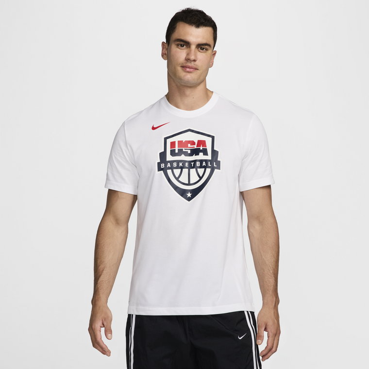 Męski T-shirt do koszykówki Nike Dri-FIT USAB - Niebieski