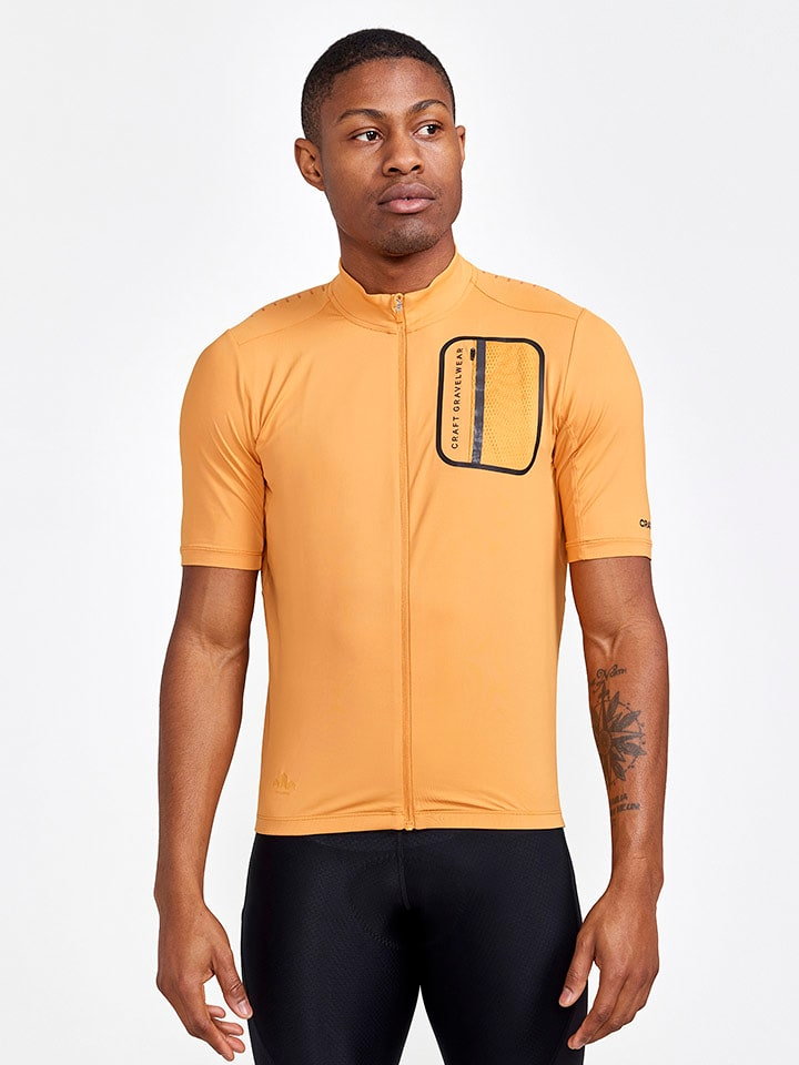 Craft Koszulka kolarska "ADV Offroad" w kolorze pomarańczowym