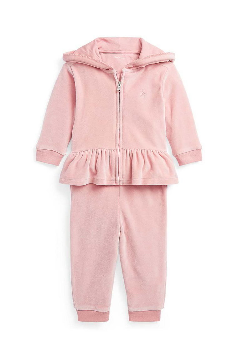 Polo Ralph Lauren dres niemowlęcy kolor różowy