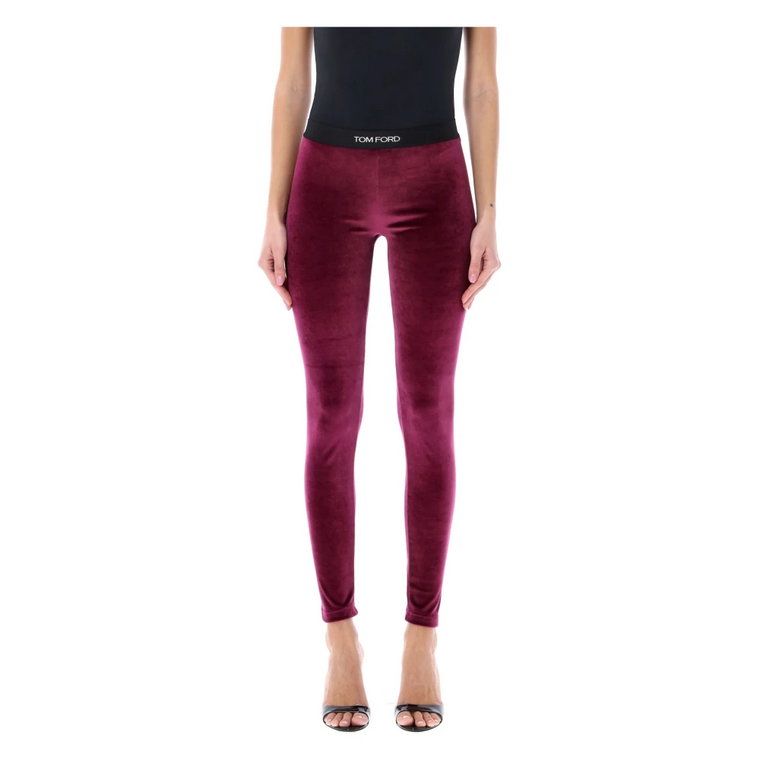 Velour Signature Leggings Tom Ford