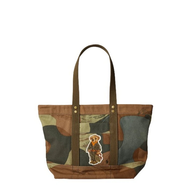 Camouflage Polo Bear Tote Bag Polo Ralph Lauren