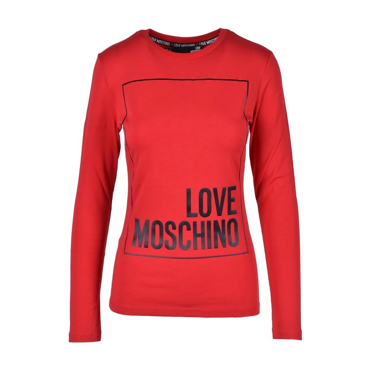 Bawełniana Koszulka dla Kobiet Love Moschino
