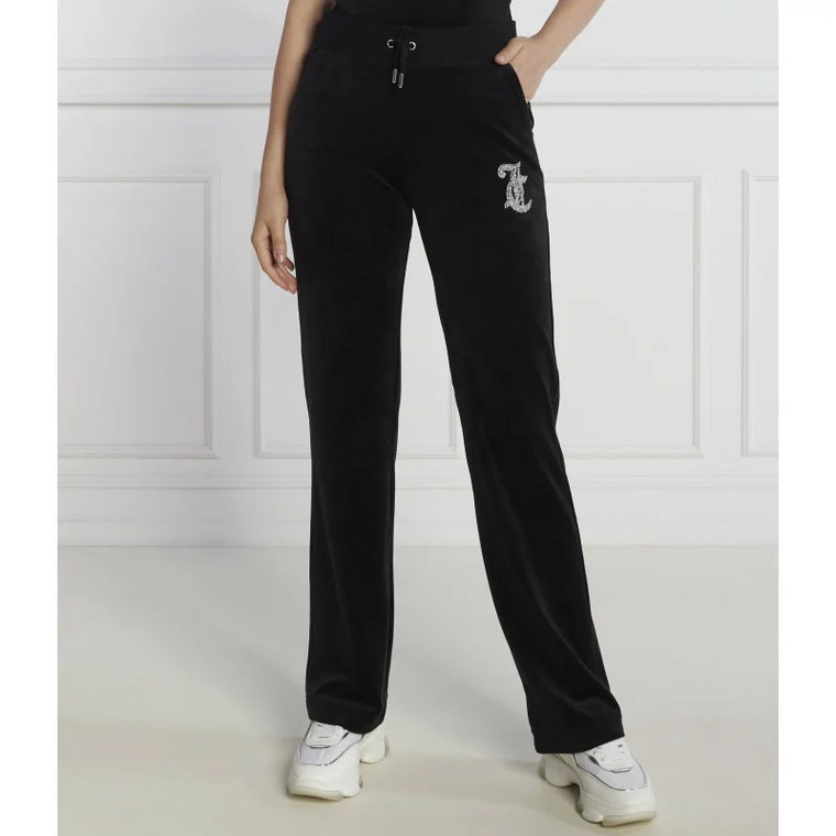 Juicy Couture Spodnie dresowe CAVIAR BEAD WESTERN DIAMANTE | Straight fit