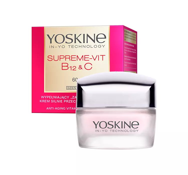 YOSKINE SUPREME-VIT B12 + C WYPEŁNIAJĄCY KREM PRZECIWZMARSZCZKOWY NA DZIEŃ 60+ 50ML