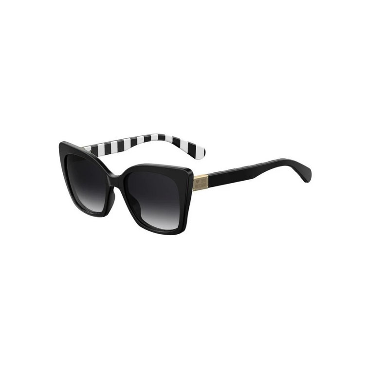 Czarne okulary przeciwsłoneczne ze stylem Mol000/S Love Moschino