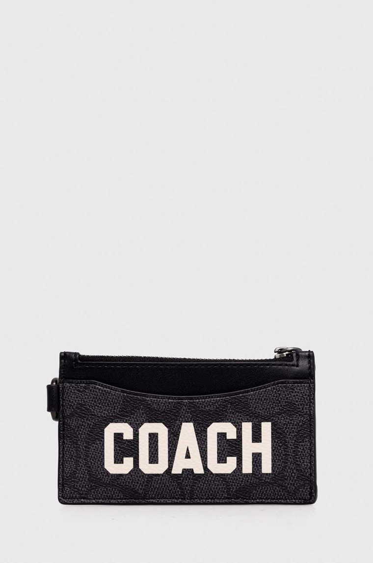 Coach etui na karty kolor szary