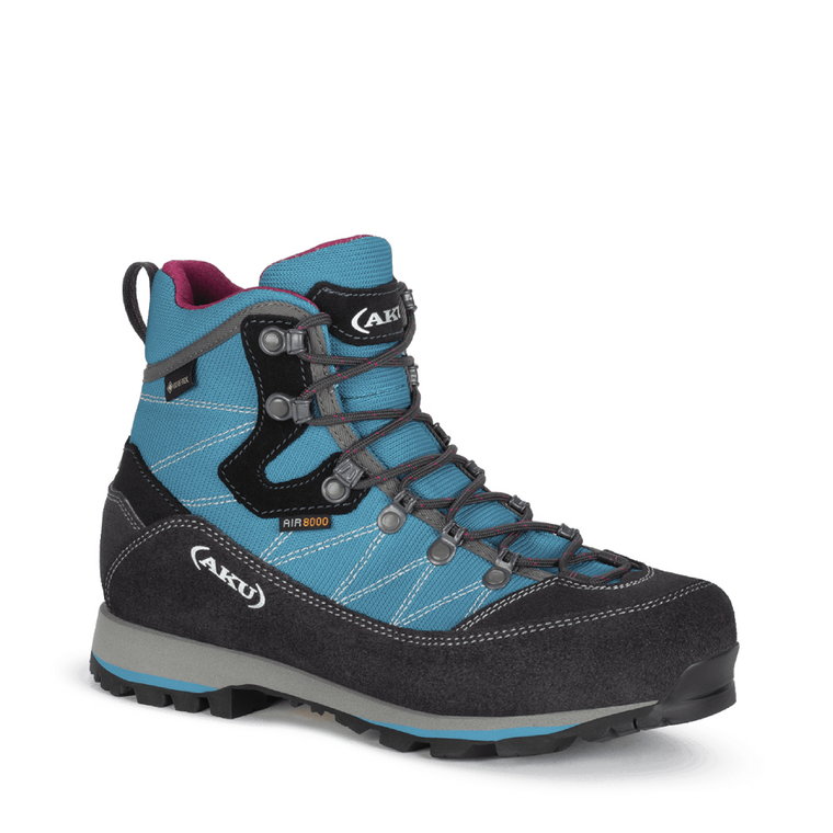 Damskie buty górskie na szeroką stopę AKU Trekker Lite III Wide GTX turquois/grey - 37,5