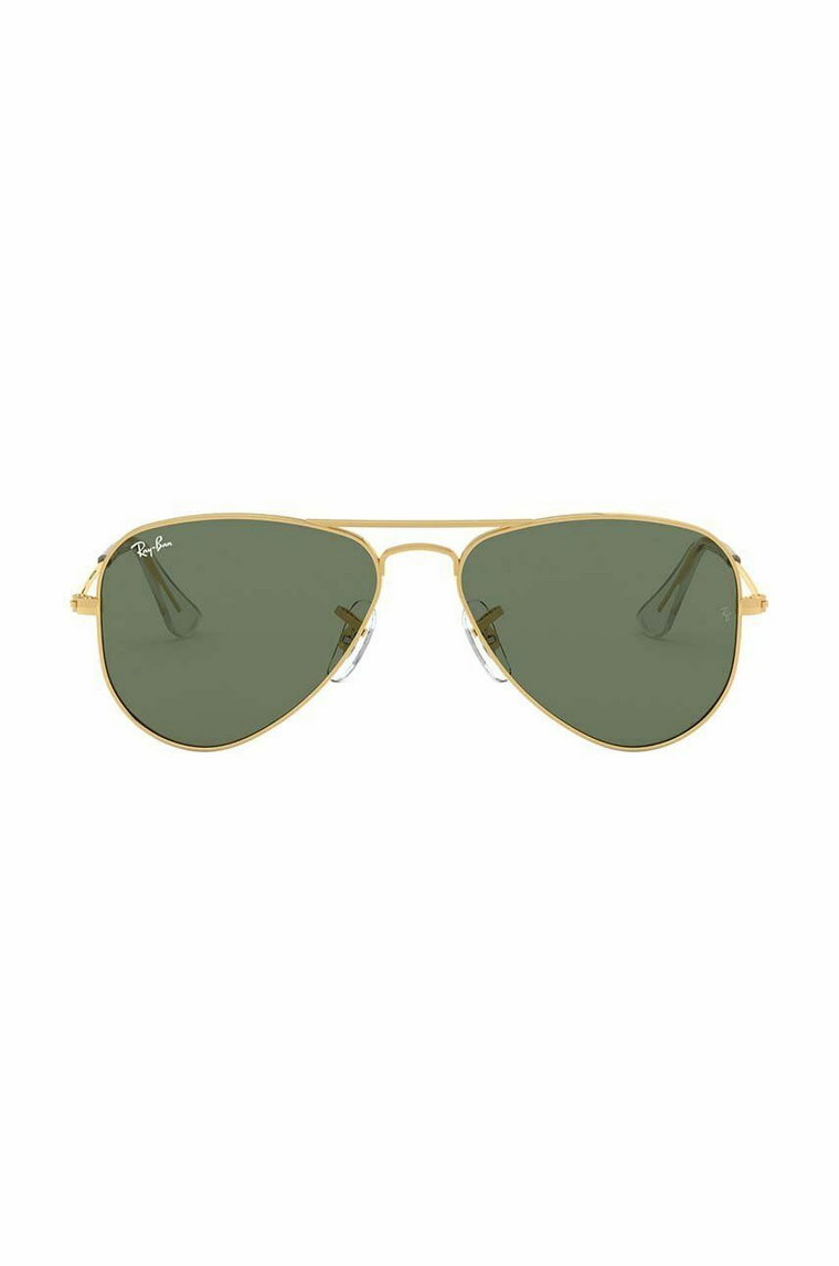 Ray-Ban okulary przeciwsłoneczne dziecięce JUNIOR AVIATOR kolor zielony 0RJ9506S