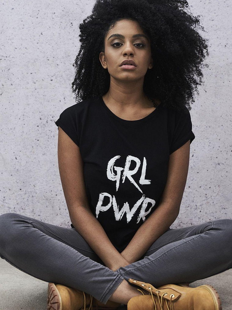 MT618 Ladies GRL PWR Tee Black