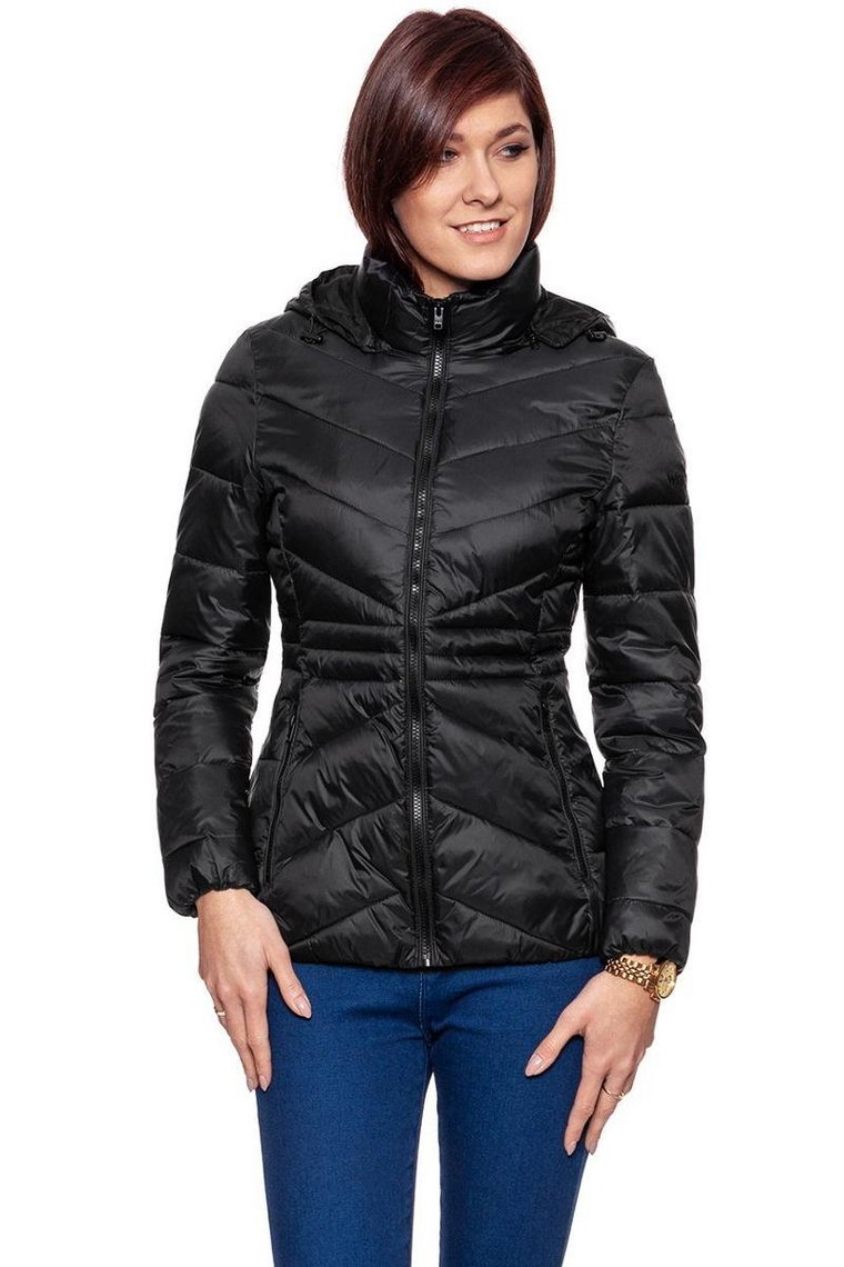 Wrangler, Kurtka damska, Short Puffer Black W4124V501, rozmiar S