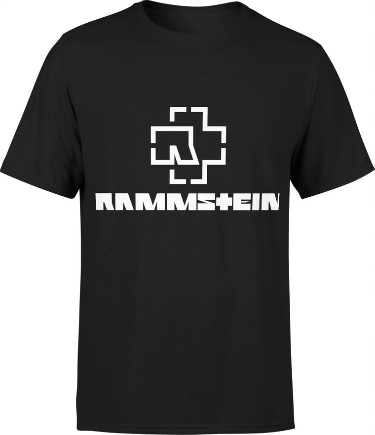 Rammstein Koszulka Męska Black Metal Rockowa Roz S