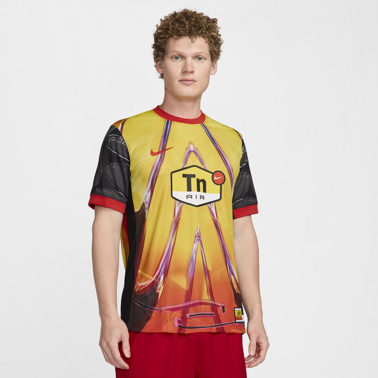 Męska koszulka piłkarska Nike Dri-FIT Air Max Tn Stadium  replika - Pomarańczowy