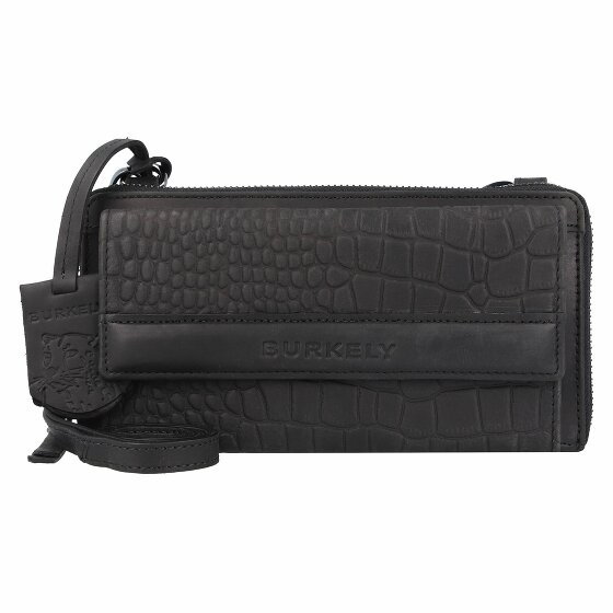Burkely Casual Carly Mobile Bag RFID Leather 21 cm black
