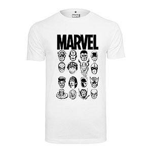 Biały tshirt męski mister tee z nadrukiem marvel - Męskie - Kolor: Białe - Rozmiar: M