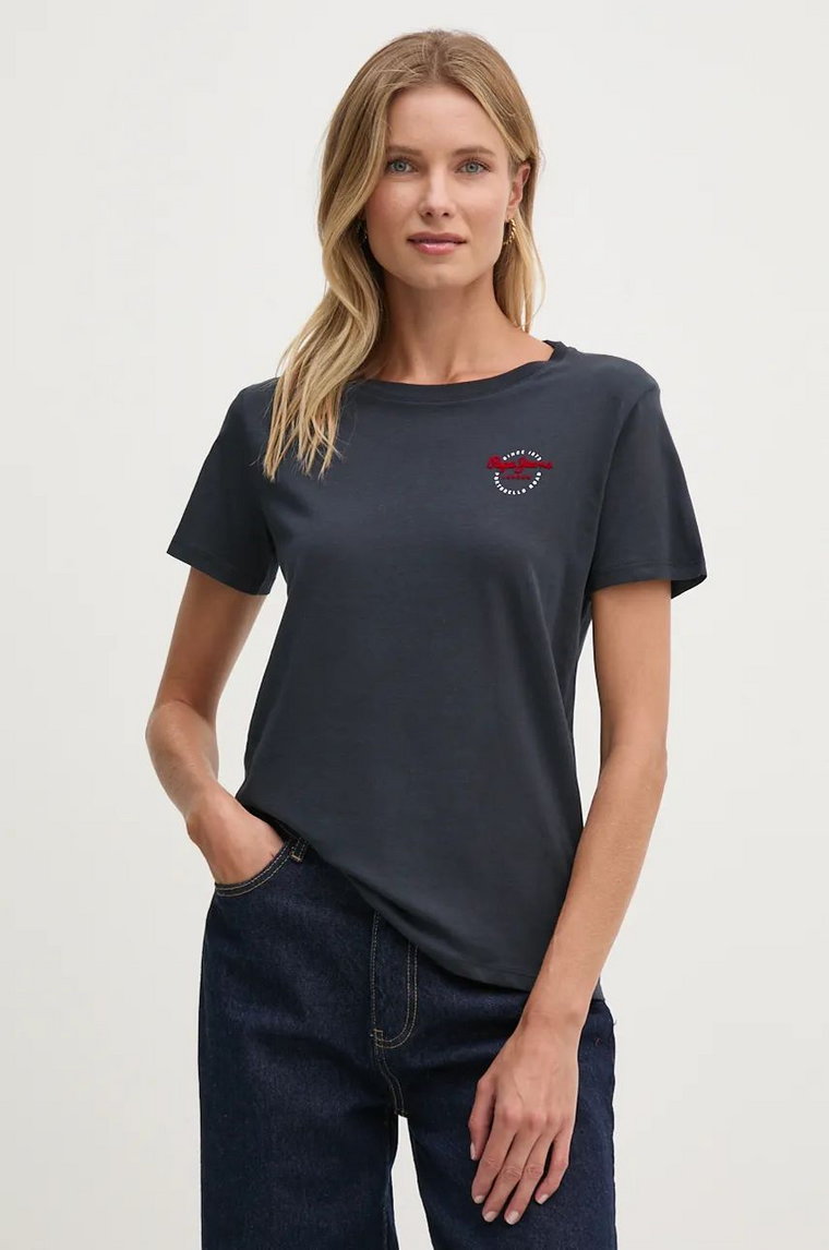 Pepe Jeans t-shirt bawełniany GABRIELA damski kolor granatowy PL505967