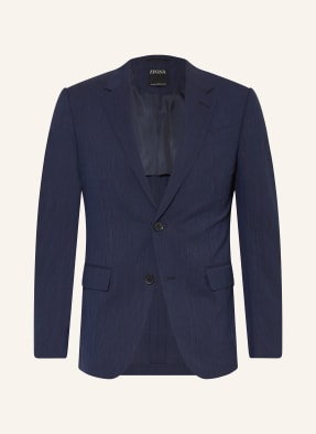 Zegna Marynarka Garniturowa Regular Fit Z Wełny Merino blau