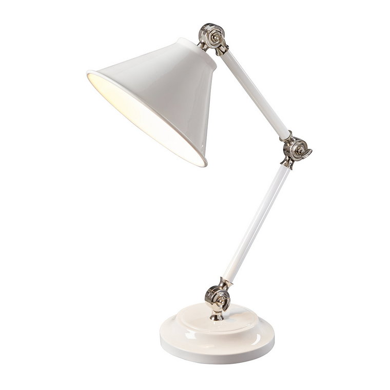 Lampa stołowa ELSTEAD LIGHTING Provence, 1x60W, E27, biała, 52,3x21 cm