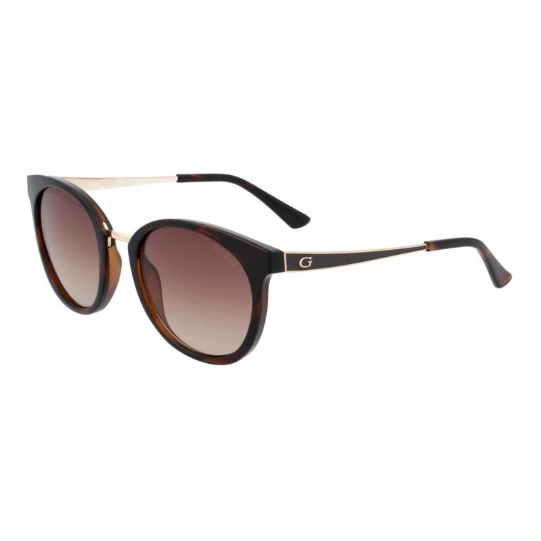 Beige/Dorado Brilliance Brown Gradient Okulary Guess