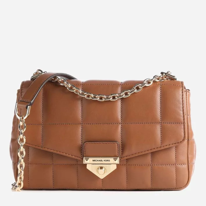 Torebka crossbody damska ze skóry naturalnej Michael Kors 30F0G1SL3L-230 Brązowa (194900124130). Torebki