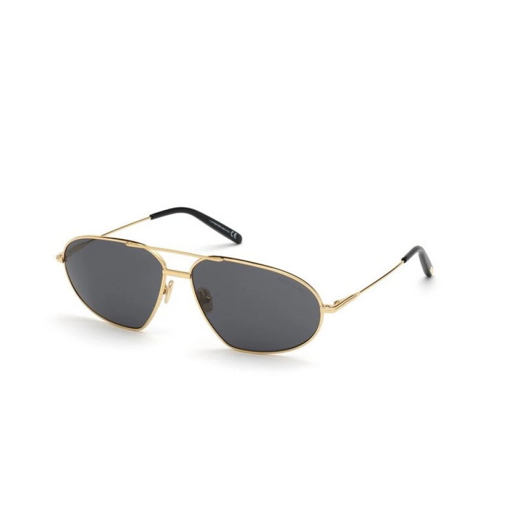 Złote okulary przeciwsłoneczne Endura Brigillo Tom Ford