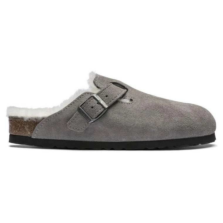 Wygodne drewniaki z futerkiem Birkenstock