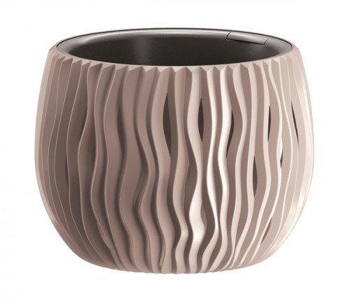 Doniczka Z Wkładem Sandy Bowl 18 cm Mocca Prosperplast