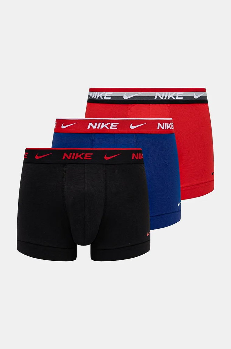 Nike bokserki 3-pack męskie kolor czerwony 0000KE1008