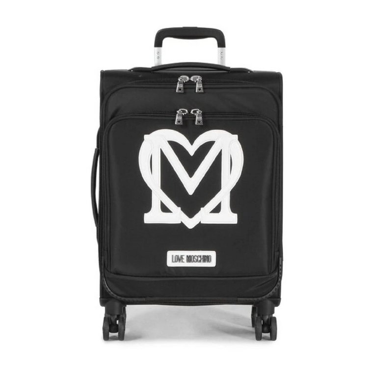 Mała torba podróżna Nero/Bianco z nylonu Love Moschino