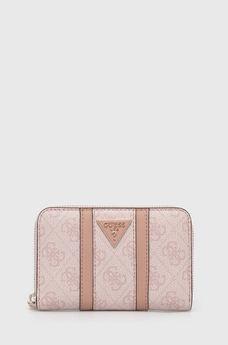 Guess portfel NOREEN damski kolor różowy SWSG90 00400