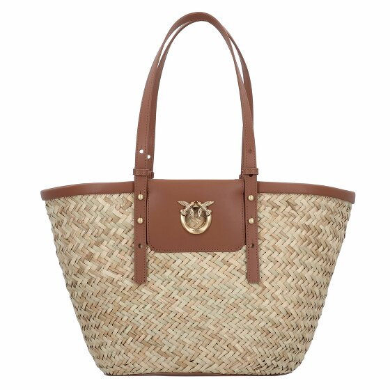 PINKO Love Summer Shopper Bag 29 cm naturale-cuoio-antique gold