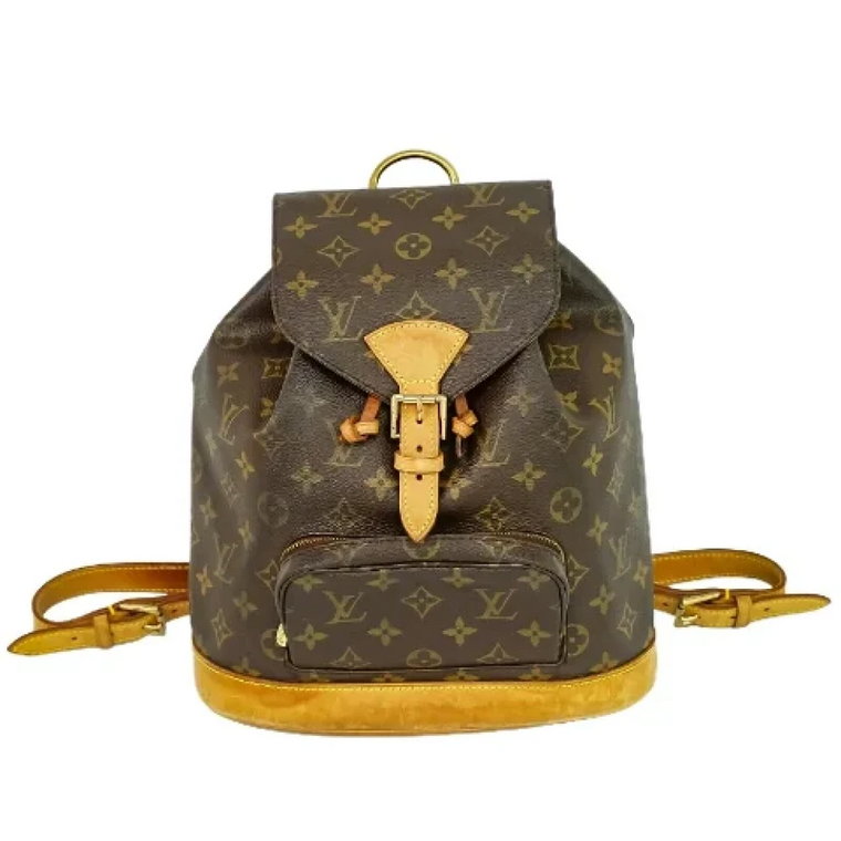 Używany Brązowy Plecak Louis Vuitton z Kanwy Louis Vuitton Vintage