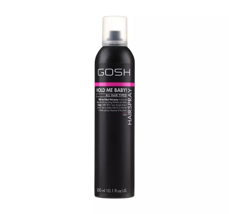 GOSH HOLD ME BABY! HAIRSPRAY LAKIER UTRWALAJĄCY DO WŁOSÓW 300ML