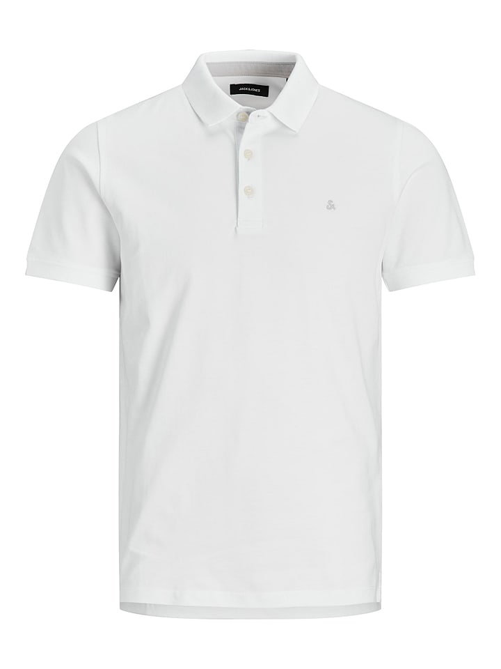 Jack & Jones Koszulka polo "Jjepaulos" w kolorze biaÅym