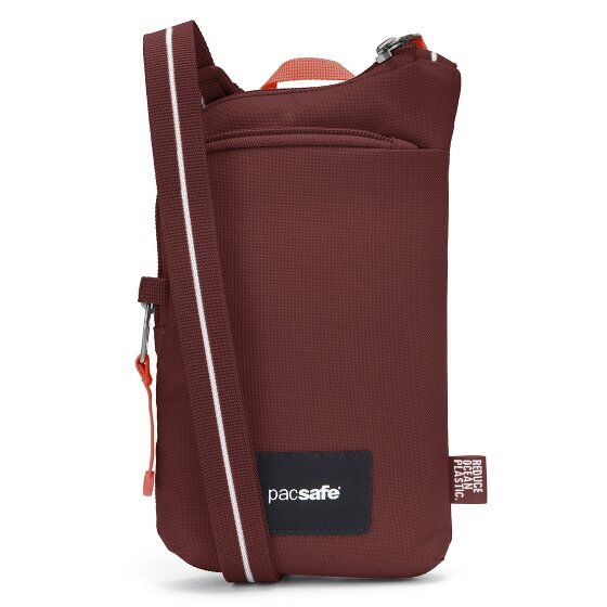 Pacsafe GO torba antykradzieżowa Tech Mini Bag na ramię RFID 12 cm garnet red