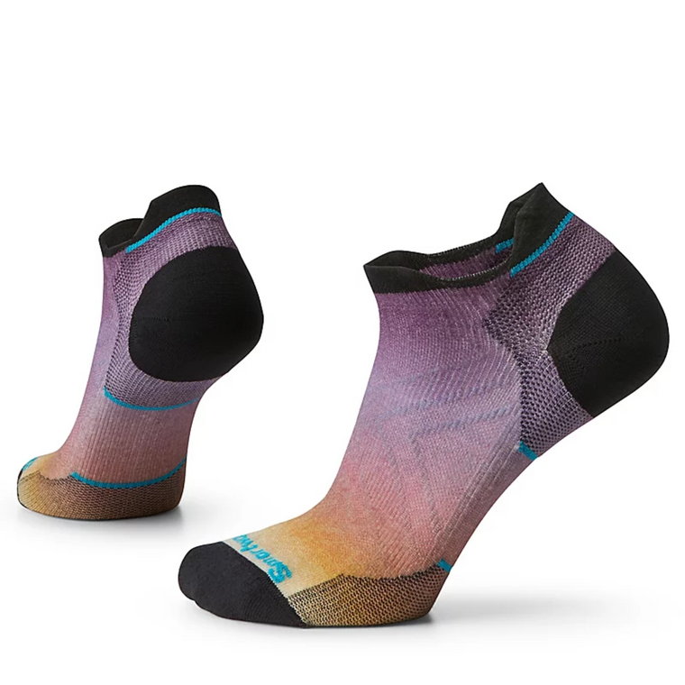 Damskie skarpety do biegania Smartwool Run Zero Cushion Ombre Print Low Ankle Socks picante - 34-37