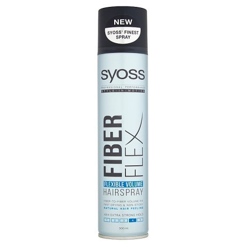 Syoss, Fiber Flex, lakier do włosów Extra Mocny Flexible Volume, 300 ml