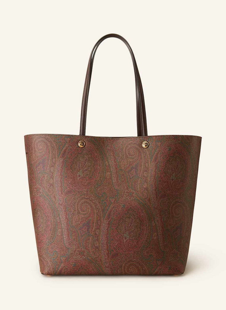 Etro Torba Shopper Z Saszetką braun